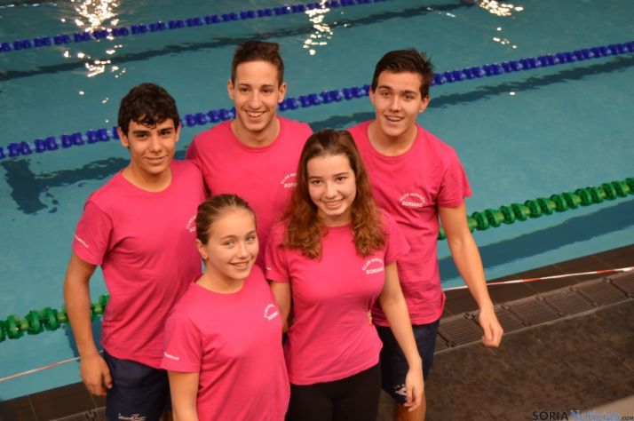 Nadadores sorianos en Valladolid.