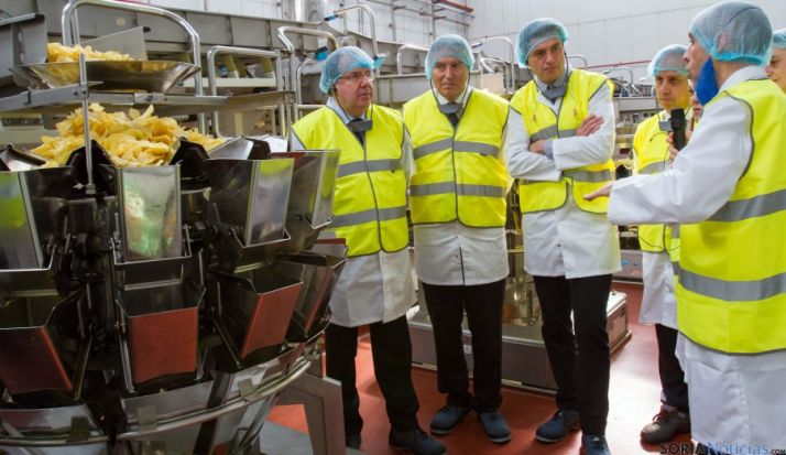 Herrera, (izda.) este viernes en Burgos. / Jta.