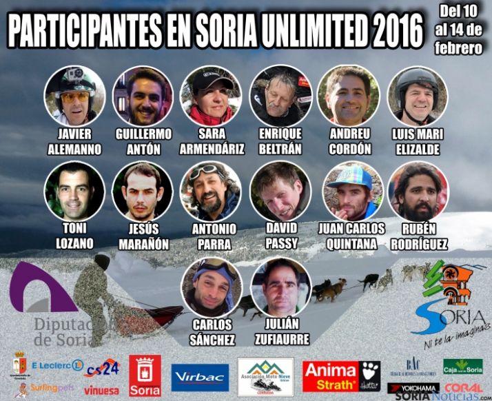 13 españoles y un francés participan en la Soria Unlimited 2016