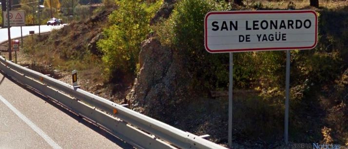 El cartel de entrada al pueblo en la N-234. / GM