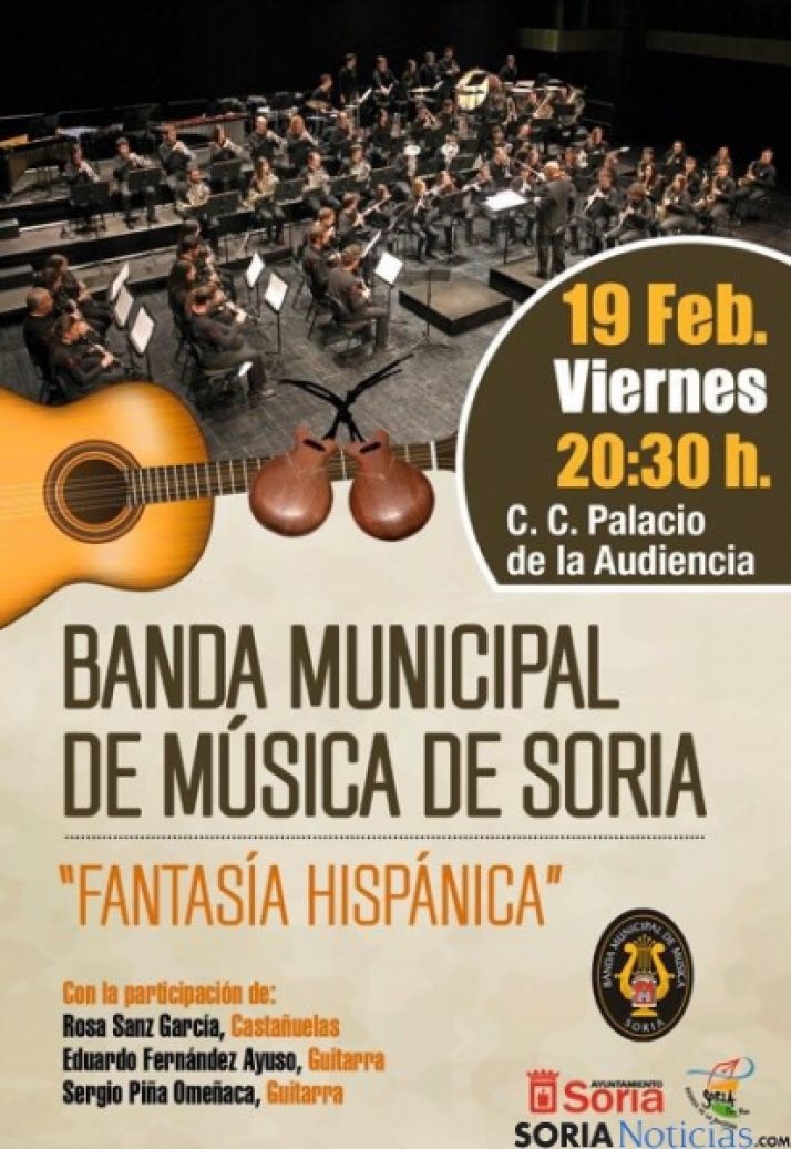 Concierto de la Banda Municipal de Soria este viernes 19