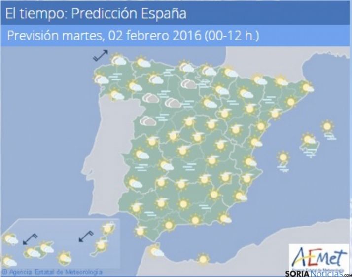 Temperaturas sin cambio o en ligero descenso este martes