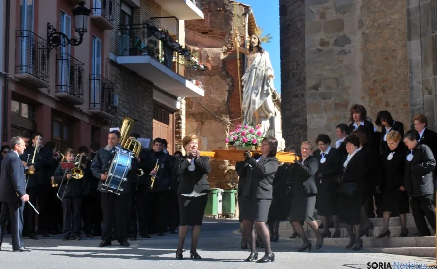 El Resucitado en las calles agredanas./SN