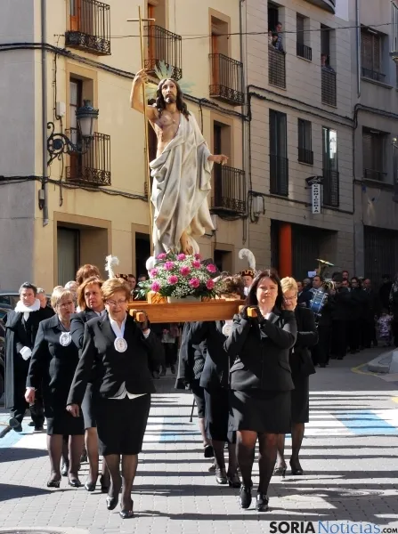 El Resucitado en las calles agredanas./SN