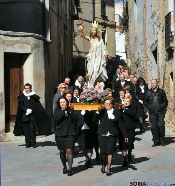 El Resucitado en las calles agredanas./SN