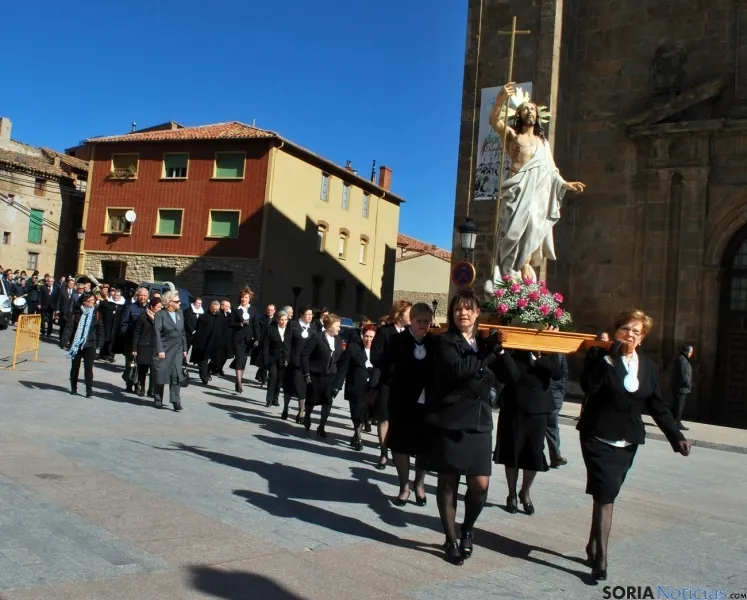 El Resucitado en las calles agredanas./SN