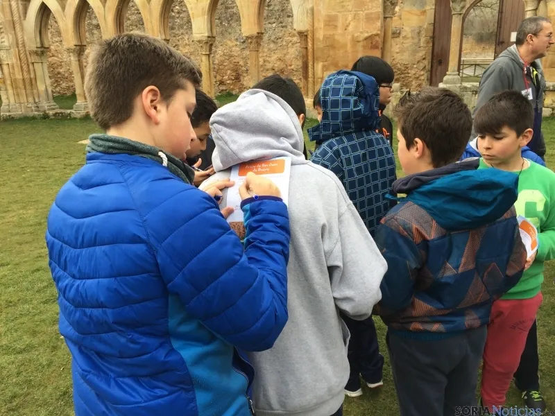 Los alumnos durante la jornada.