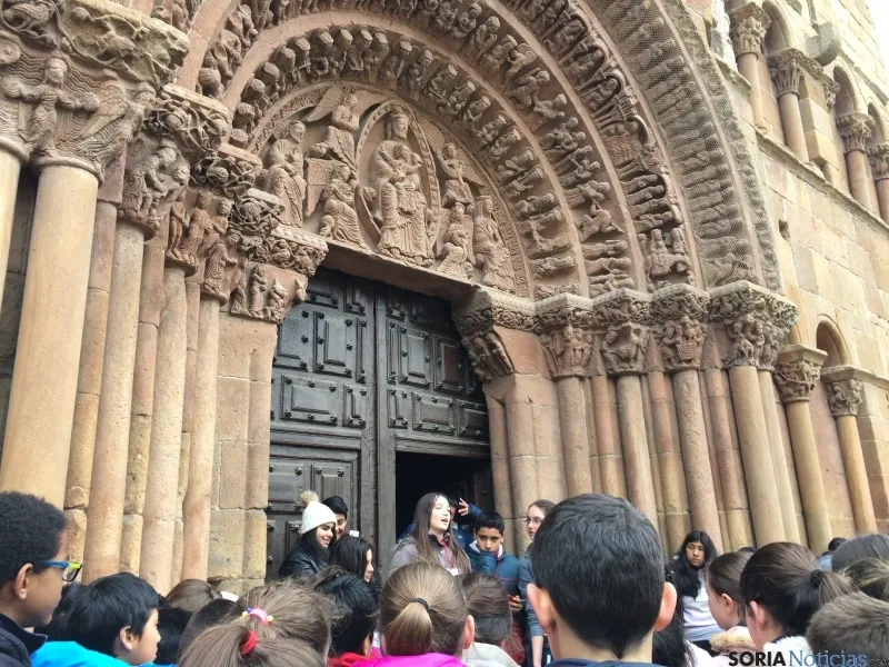 Los alumnos durante la jornada.