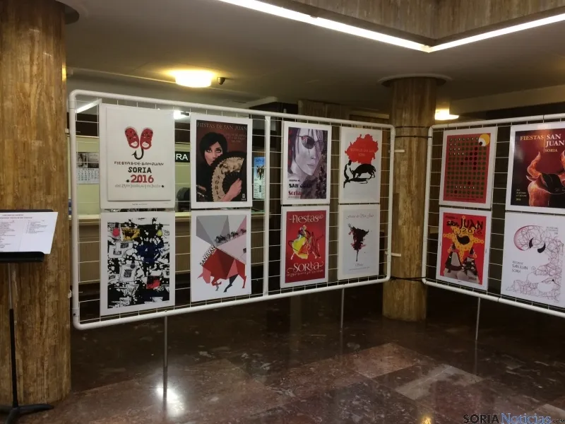 La exposición, en el patio de columnas del ayuntamiento./Ayto.