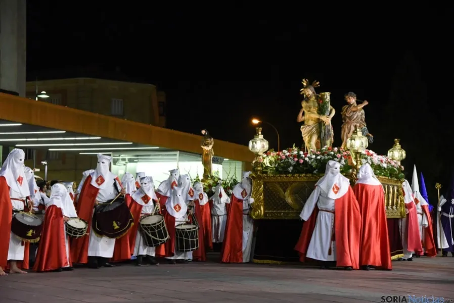 Encuentro entre las Cofradías de la Oración en el Huerto y la Flagelación del Señor. /Ana Isla