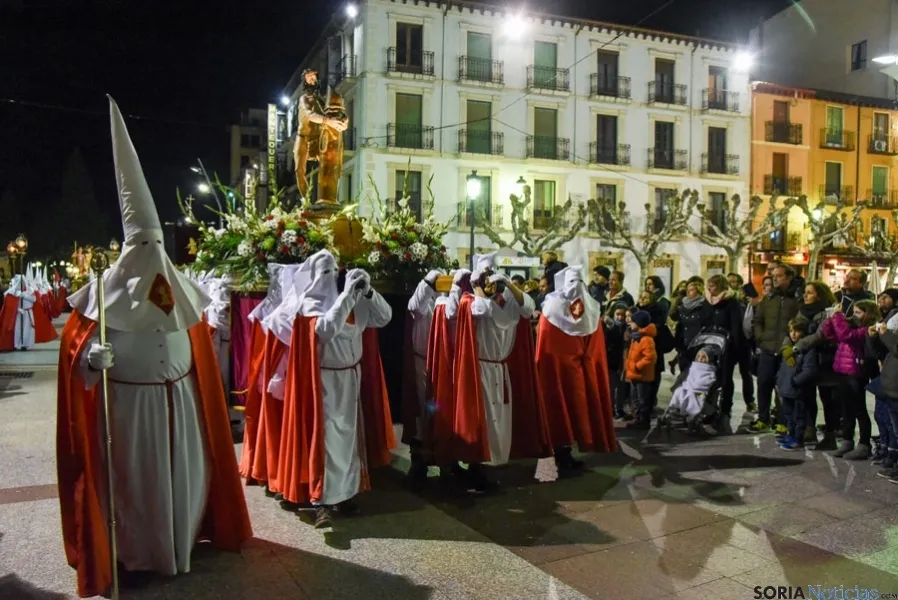 Encuentro entre las Cofradías de la Oración en el Huerto y la Flagelación del Señor. /Ana Isla