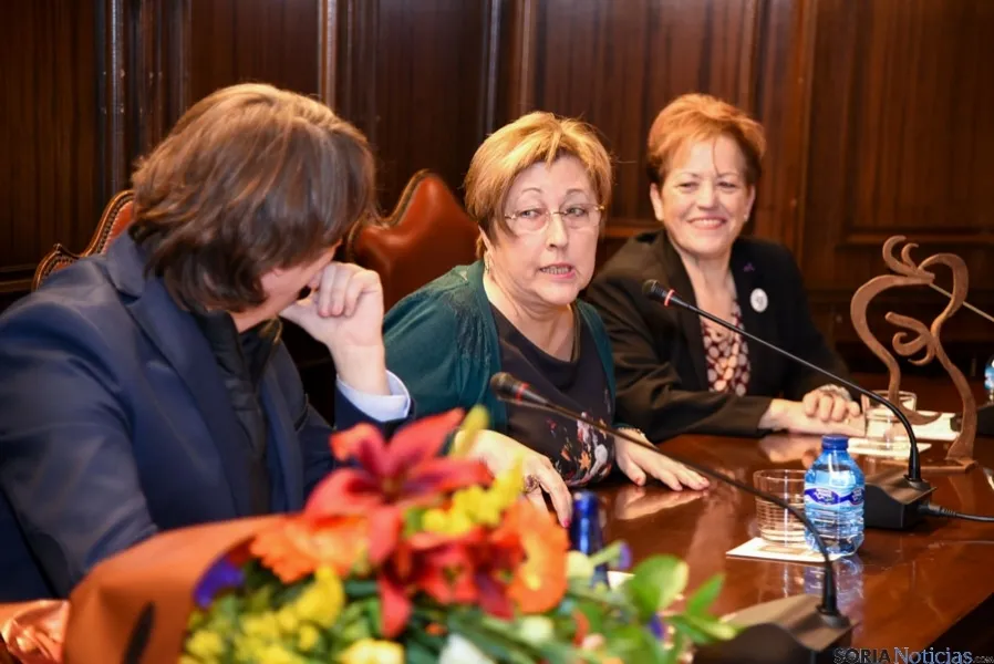 Homenaje público a Eloísa Álvarez, primera alcaldesa de Soria. /Ana Isla