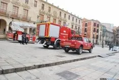 Bomberos y niños, protagonistas. / SN