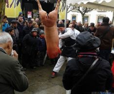 Matanza del cerdo en la 'Puercoterapia' de ASOCAR