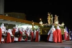 Encuentro entre las Cofradías de la Oración en el Huerto y la Flagelación del Señor. /Ana Isla
