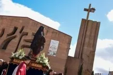 Encuentro de la Virgen de la Alegría y Jesús Resucitado. /Ana Isla