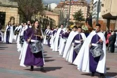 Encuentro de la Virgen de la Alegría y Jesús Resucitado. /Ana Isla