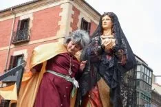 Encuentro de la Virgen de la Alegría y Jesús Resucitado. /Ana Isla