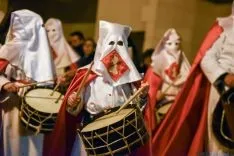 Vía Crucis de la Cofradía de la Flagelación del Señor. /Ana Isla