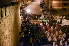 Vía Crucis de la Cofradía de la Flagelación del Señor. /Ana Isla
