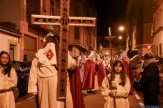 Vía Crucis de la Cofradía de la Flagelación del Señor. /Ana Isla