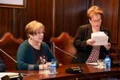 Homenaje público a Eloísa Álvarez, primera alcaldesa de Soria. /Ana Isla