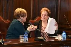 Homenaje público a Eloísa Álvarez, primera alcaldesa de Soria. /Ana Isla