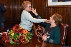 Homenaje público a Eloísa Álvarez, primera alcaldesa de Soria. /Ana Isla