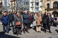 Minuto de silencio en el Ayuntamiento de Soria. /Ana Isla