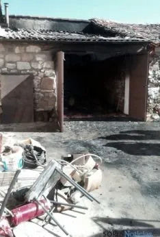 El local tras el fuego./Dip