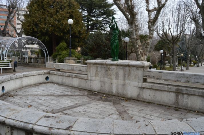 La fuente dejará paso a un jardín.