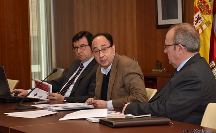 Manuel López, en la rueda de prensa de hoy.