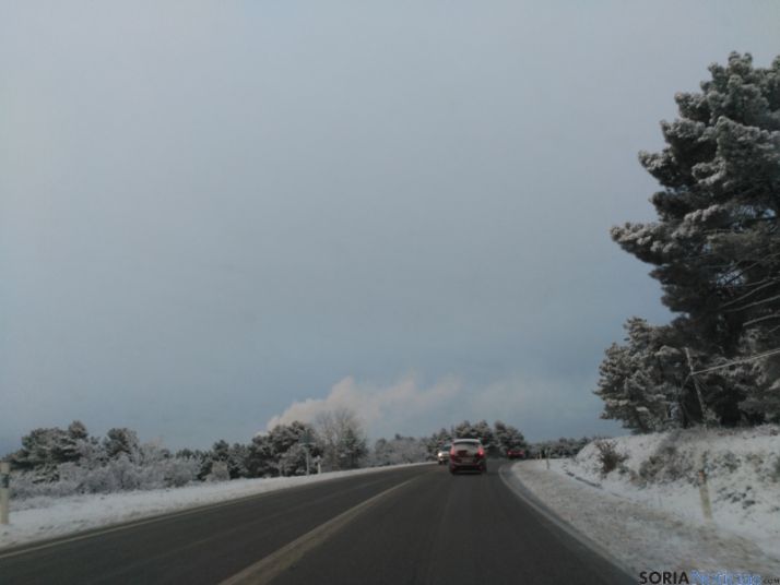 Carretera N-234 en las cercanías de Soria