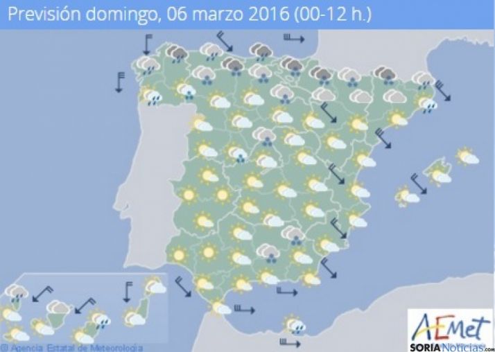 Nuboso con posibles chubascos de nieve en la montaña