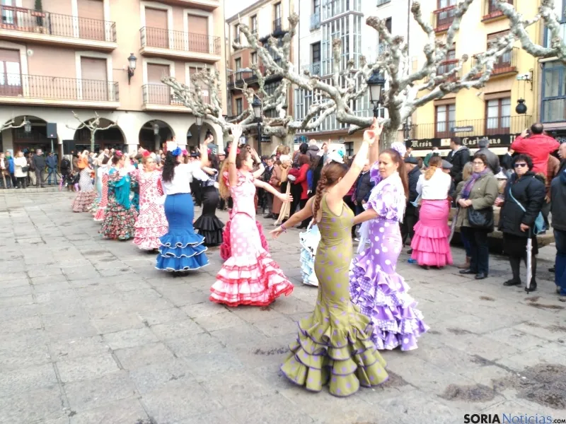 Sevillanas en la plaza Mayor