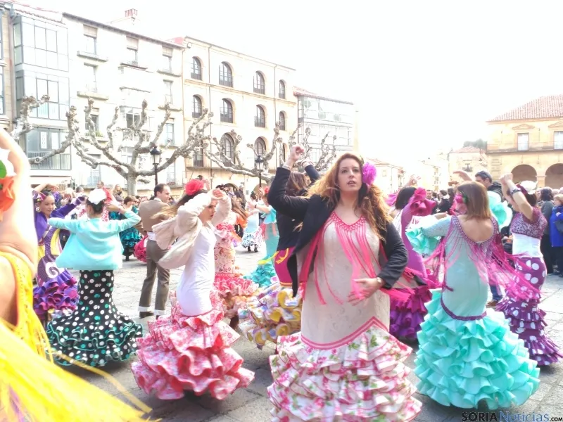 Sevillanas en la plaza Mayor