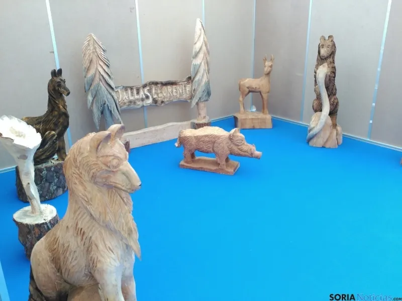 Tallas de madera de un artesano