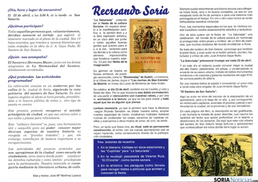 Folleto de la Saturiada 2016, 1