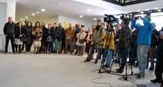 Una de las imágenes de la inauguración oficial de las instalaciones polidportivas. / SN