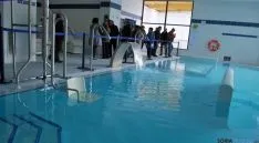 Una de las imágenes de la inauguración oficial de las instalaciones polidportivas. / SN