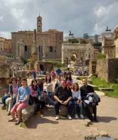 Una de las imágenes de los jóvenes sorianos en Roma. / SN