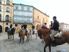 Sevillanas en la plaza Mayor