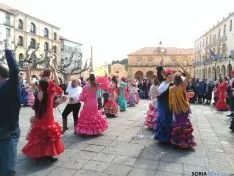 Sevillanas en la plaza Mayor