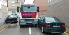 Los vehículos involucrados en el lugar del accidente. / SN