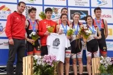 Duatlón relevos élite femenino. /Ana Isla