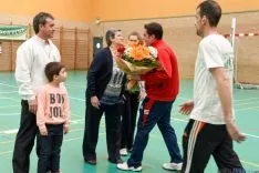 Homenaje a José Luis Blasco y Club San José. /Ana Isla