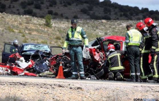 Último accidente mortal en la cuesta de La Omeñaca, en la N-122.