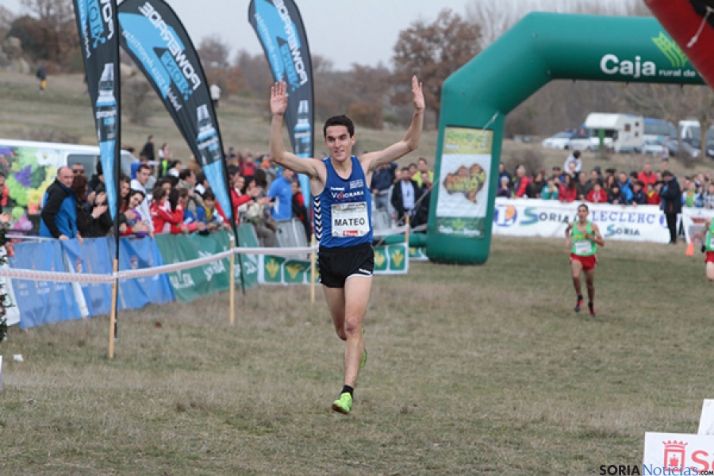 Daniel Mateo, en el Cross de Soria.