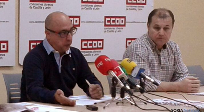 García y Saenz este martes. / SN