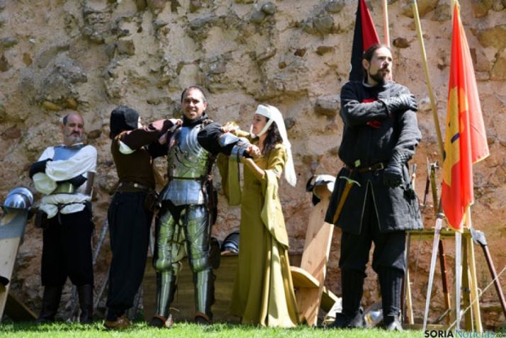 Recreación histórica de Oria Dauri en el Dia de Castilla y León de 2015